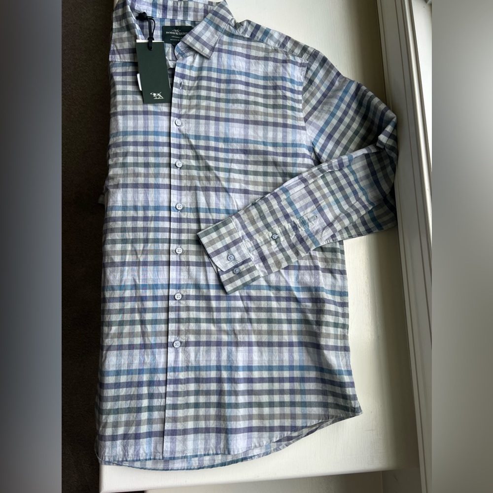 Albini- Rodd and Gun Mens Long Sleeve Dress Shirt size XXL